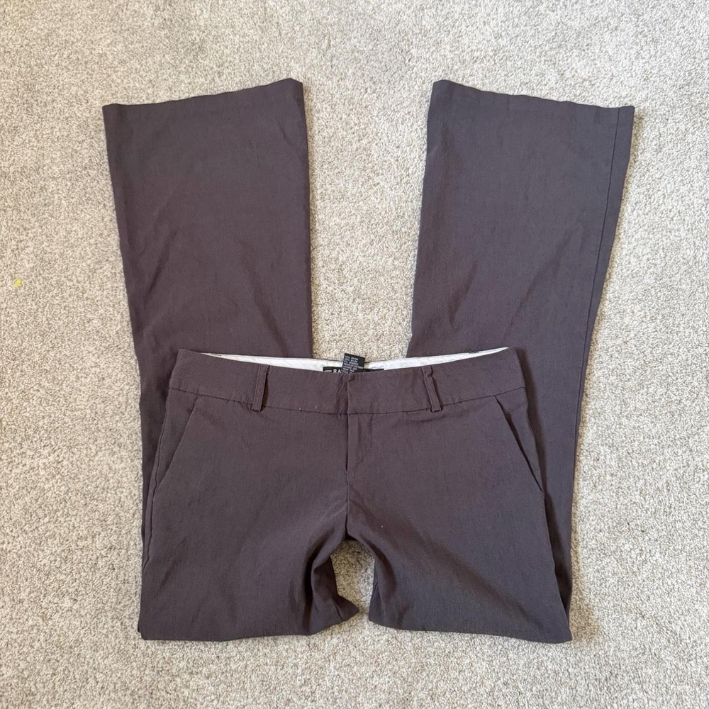 Vintage Rampage Grey Office Siren Flare Leg Trousers — Size 3